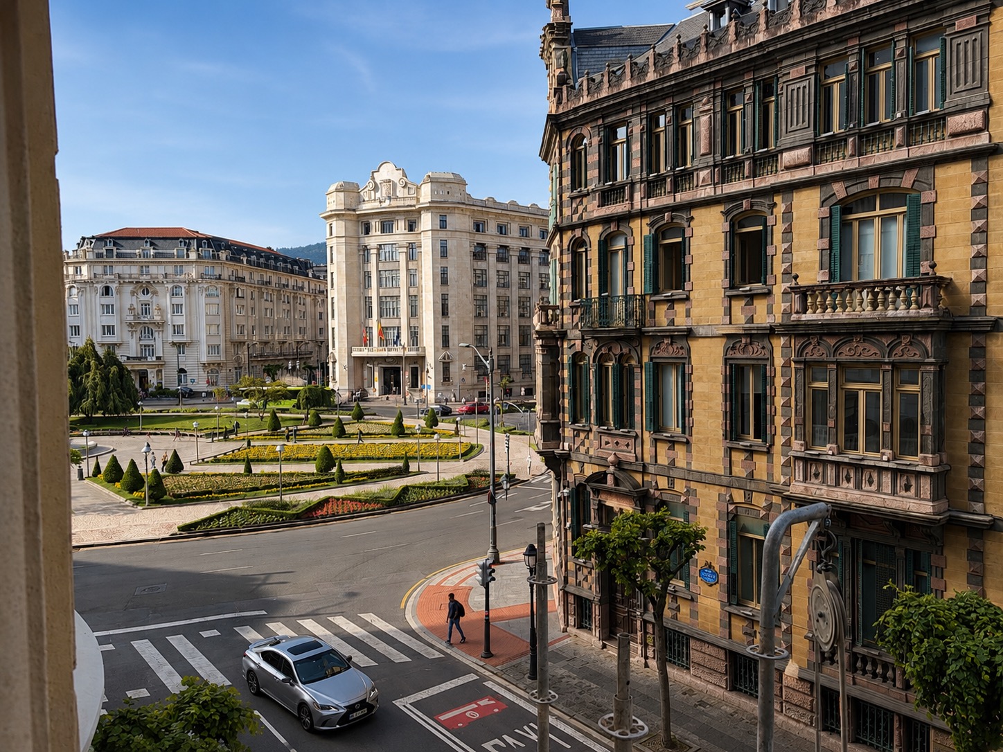 Vistas Plaza Moyua y Palacio Chávarri · Residencia B